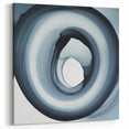 Minimalist Abstract Wall Art – Black & Gray Spiral Modern Canvas