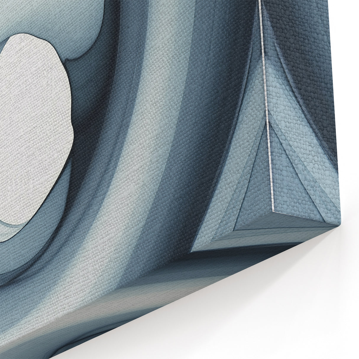 Minimalist Abstract Wall Art – Black & Gray Spiral Modern Canvas