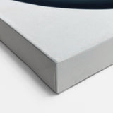 Minimalist Abstract Wall Art – Black & Gray Spiral Modern Canvas