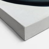 Minimalist Abstract Wall Art – Beige, Gray & Black Spiral Canvas