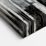 Modern Abstract Wall Art – Monochrome Birch Tree Forest Canvas