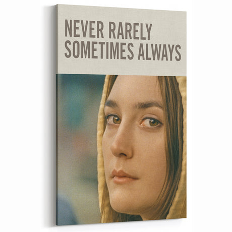 2020s Vintage Movie Poster Never Rarely Sometimes Always – Retro Film Art Print