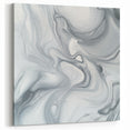 Minimalist Abstract Wall Art – Gray & White Contemporary Canvas