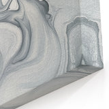 Minimalist Abstract Wall Art – Gray & White Contemporary Canvas