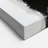 Urban Chic Modern Abstract Wall Art – Black & Gold Canvas Print