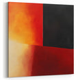 Large Colorful Abstract Wall Art – Red, Black & Orange Canvas Print