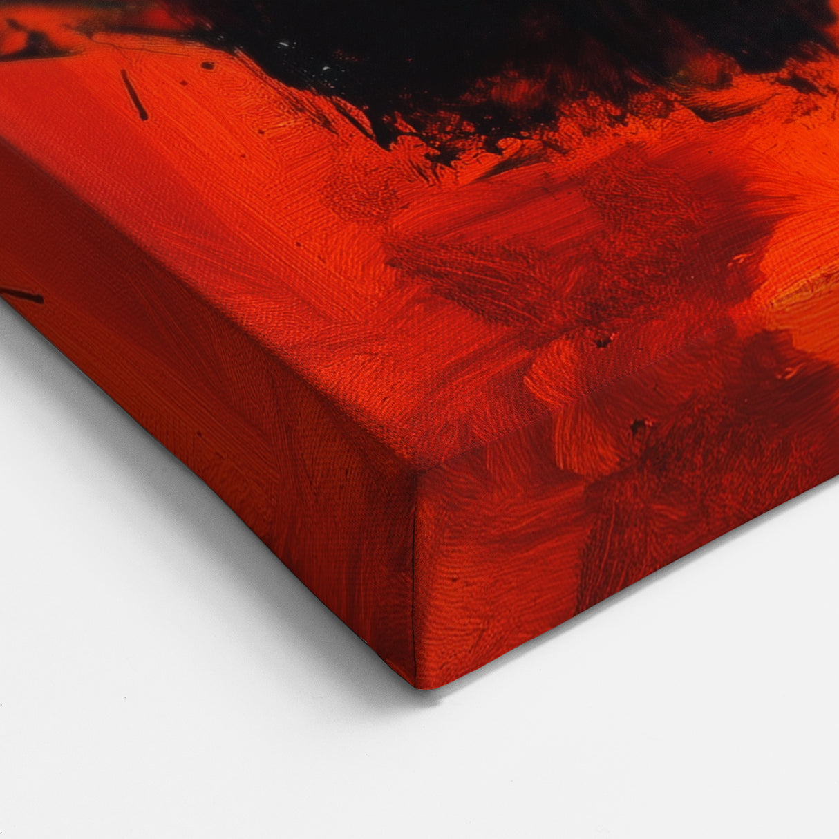 Colorful Abstract Wall Art – Red, Blue & Black Modern Canvas Print