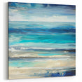 Ocean Breeze Abstract Wall Art – Blue & Teal Modern Canvas Print