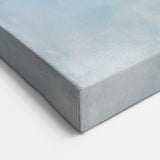 Winter Trees Abstract Wall Art – Light Blue & Gray Canvas Print