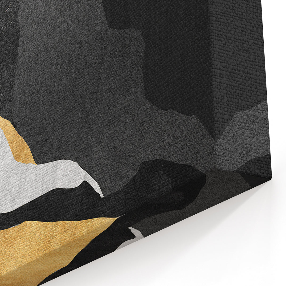 Winter Trees Abstract Wall Art – Light Blue & Gray Canvas Print