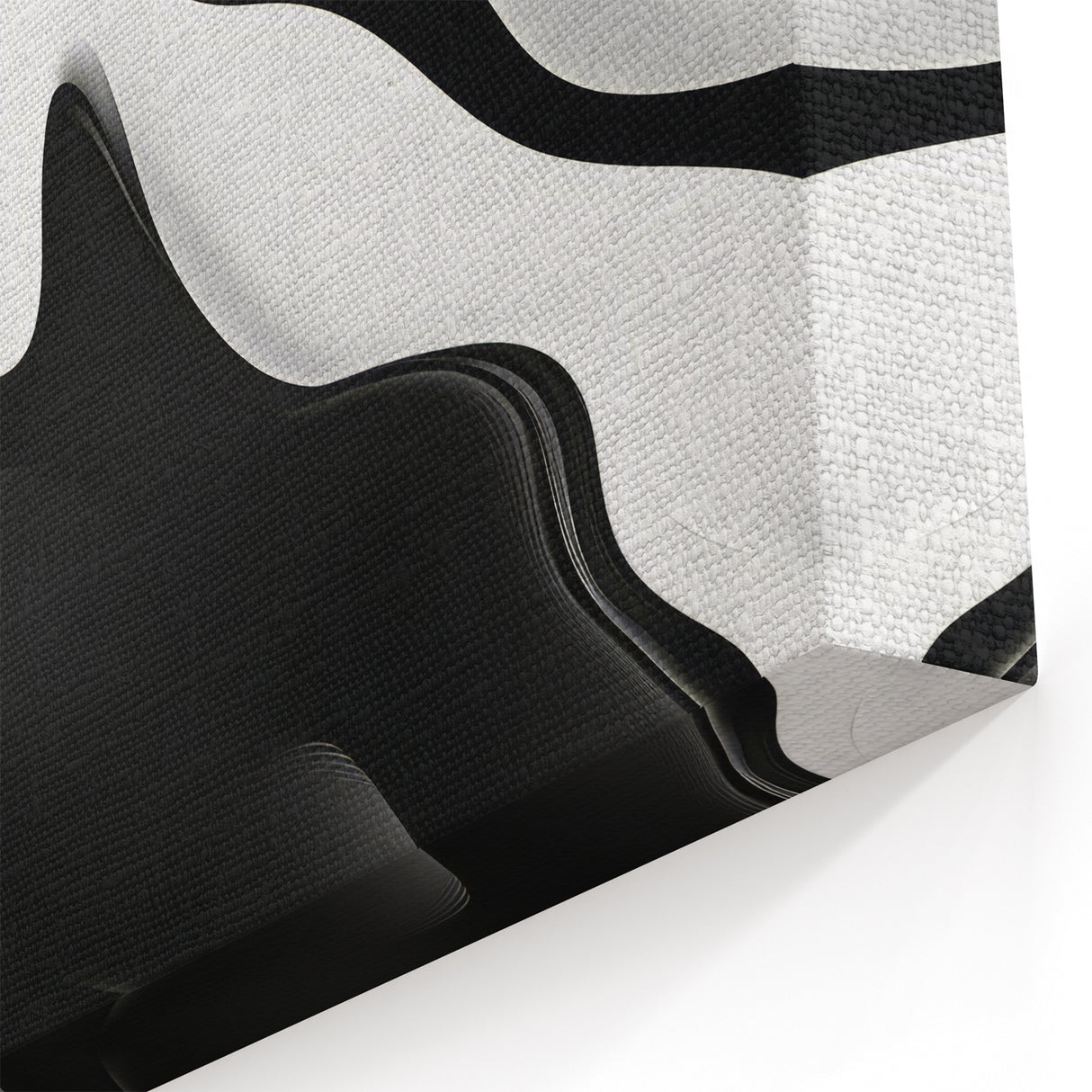 Contemporary Abstract Art Pieces – Fluid Black & White Contrast