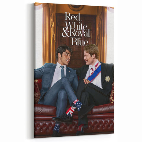 Red, White & Royal Blue 2020s Vintage Movie Poster – Romantic Wall Art
