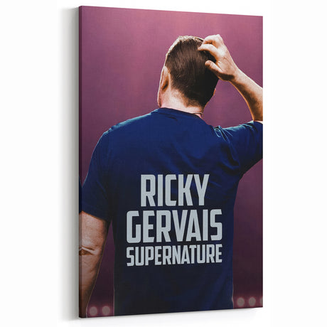 Ricky Gervais SuperNature Poster - 2020s Vintage Comedy Wall Art