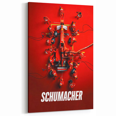 2020s Vintage Movie Poster - Schumacher Formula 1 Retro Film Art