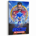 2020s Vintage Movie Poster - Sonic the Hedgehog Action Film Art