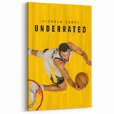 Stephen Curry Underrated Poster – 2020s Vintage Movie Print