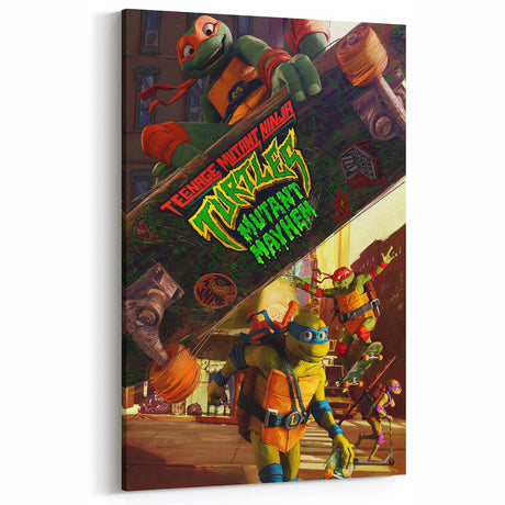 TMNT Mutant Mayhem Poster – 2020s Vintage Retro Action Art