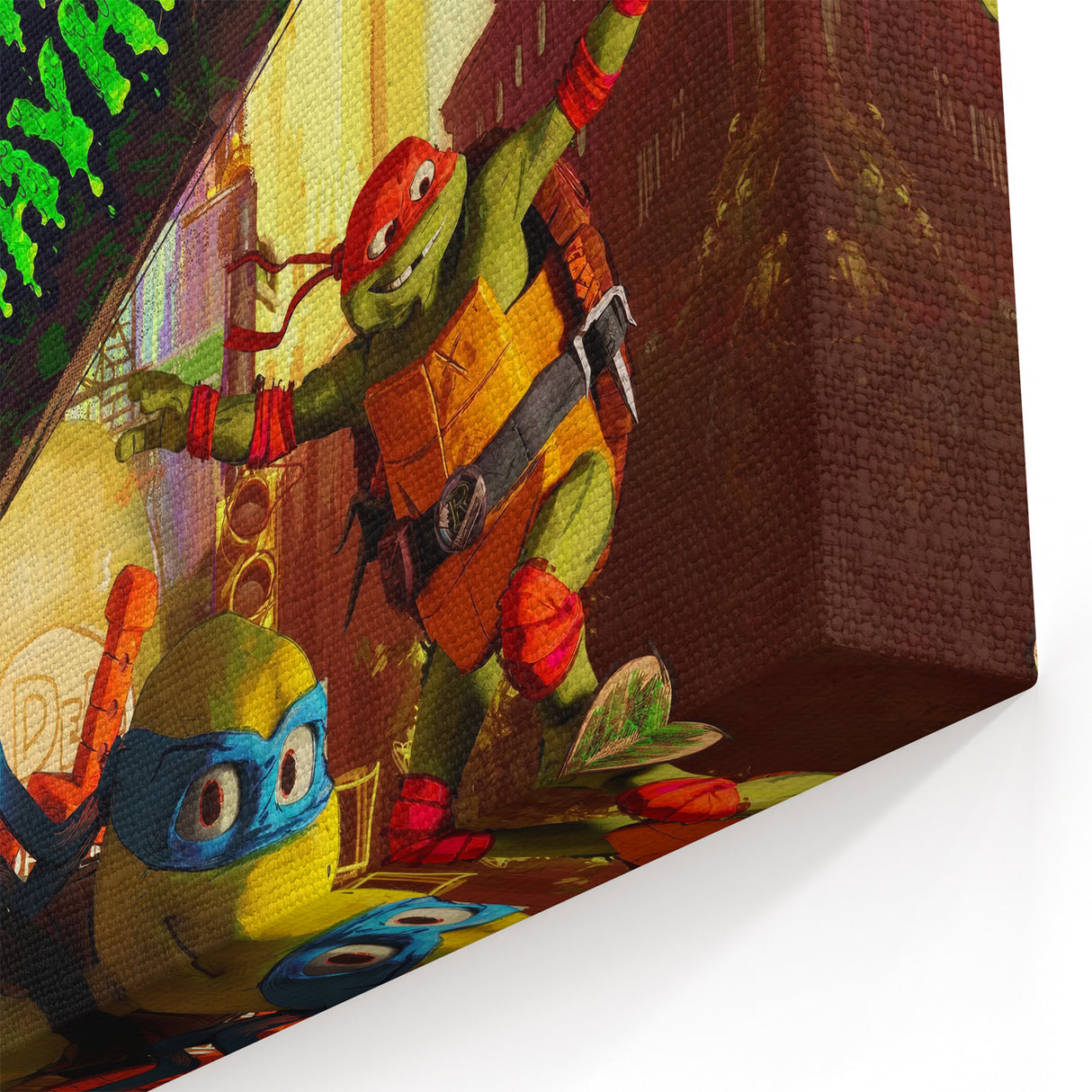 TMNT Mutant Mayhem Poster – 2020s Vintage Retro Action Art