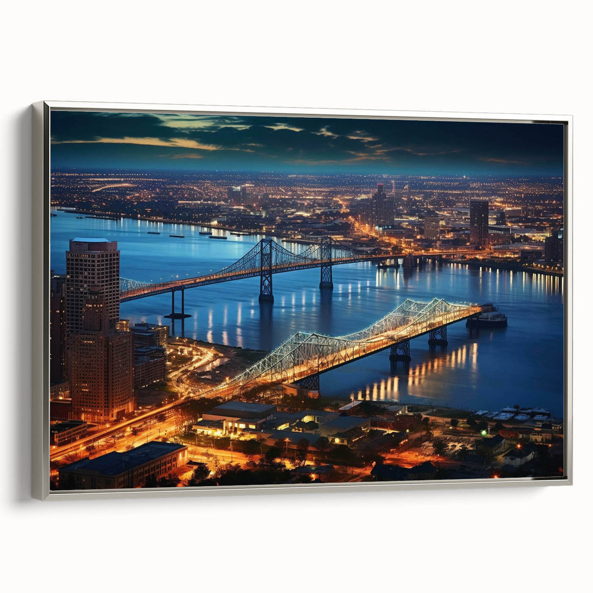 Landscape art painting of a colorful, vintage-style scene on a black background, printed on canvas, ideal for office decor.