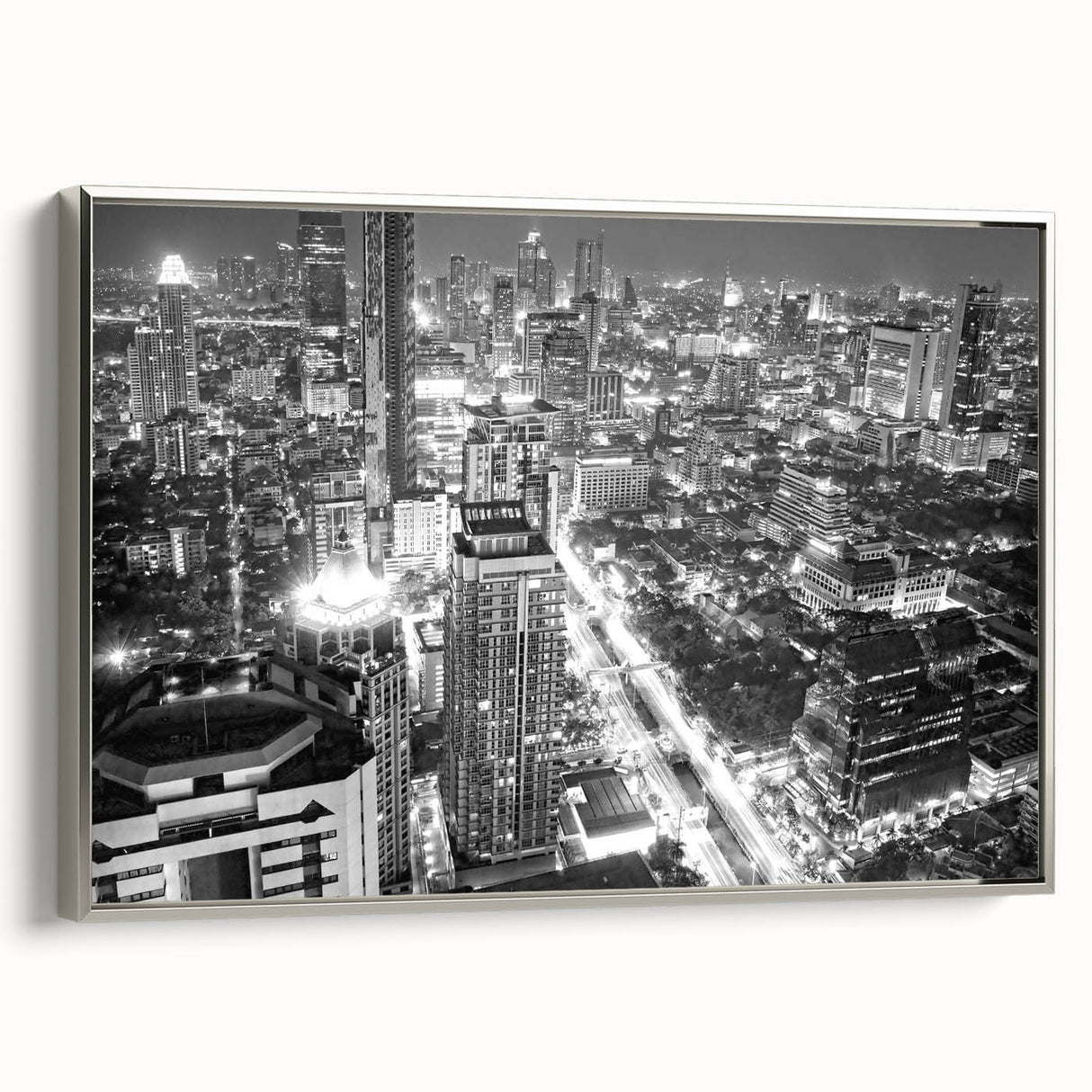 Landscape art painting featuring a vintage poster style with colorful art on a black background, ideal for living room decor.