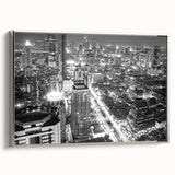 Landscape art painting featuring a vintage poster style with colorful art on a black background, ideal for living room decor.