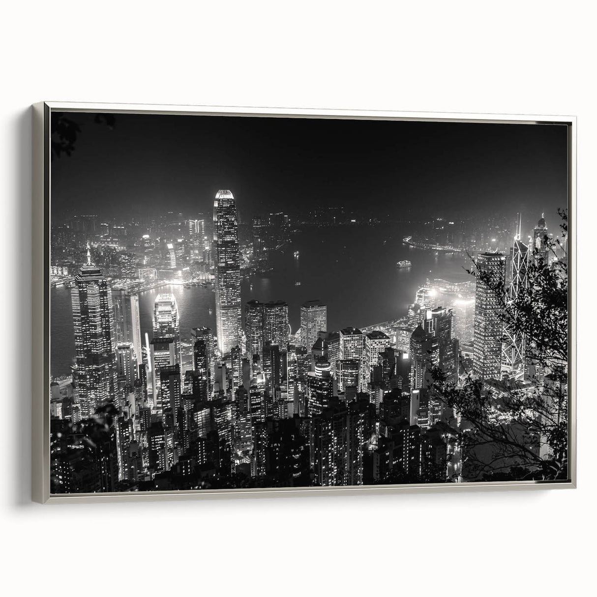 Landscape art painting of a mountain range in muted earth tones on a rolled canvas, ideal for a contemporary living room.