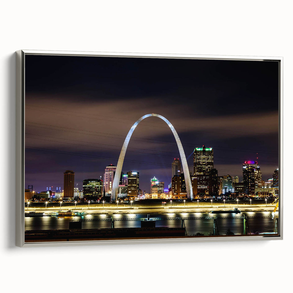 Landscape art painting of a colorful forest scene on a vintage poster, set in a black frame, ideal for living room decor.