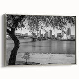 Landscape art painting of a colorful rural scene on a black vintage poster, ideal for living room decor.