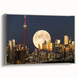 Vintage poster art of a colorful landscape painting on black background, ideal for modern bedroom ambiance.