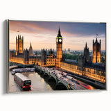 Landscape art painting featuring colorful, vintage-style rolling hills on a black background, printed on canvas.