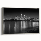 Landscape art painting featuring a vibrant, colorful forest scene on a black background, ideal for living room decor.