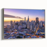 Landscape art painting featuring a vintage poster style with colorful elements on a black background.