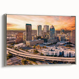 Landscape art painting of a vibrant, colorful forest on black background, printed on a vintage poster.