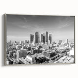 Landscape art painting featuring a vintage poster style with vibrant colors on black background, ideal for living room decor.