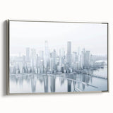 Landscape art painting of a colorful forest scene on a vintage poster, framed, ideal for living room decor.