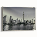 Landscape art painting featuring a colorful vintage poster design on black background, ideal for living room decor.