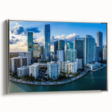 Landscape art painting featuring a vintage poster style, colorful art on a black background, ideal for living room decor.