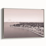Landscape art painting featuring a colorful abstract design on a vintage poster, ideal for adding vibrancy to a black wall.