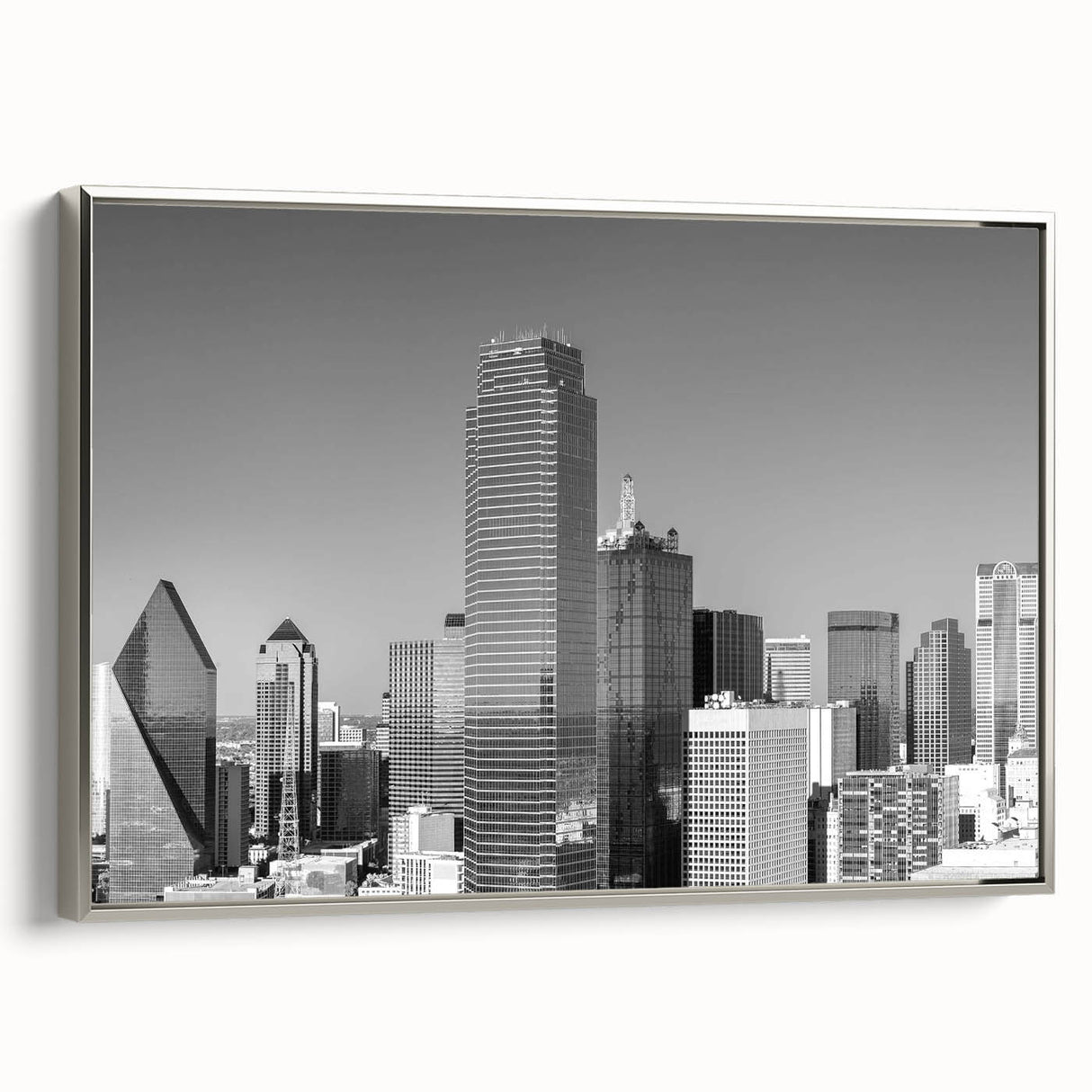 Landscape art painting depicting a colorful, vintage poster-style scene on black canvas, ideal for modern living room decor.