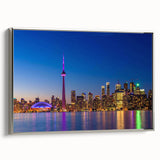 Landscape art painting of a colorful rural scene on canvas, featuring vibrant twilight hues, ideal for living room decor.