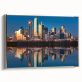 Landscape art painting on canvas featuring a vintage poster style with a colorful palette.