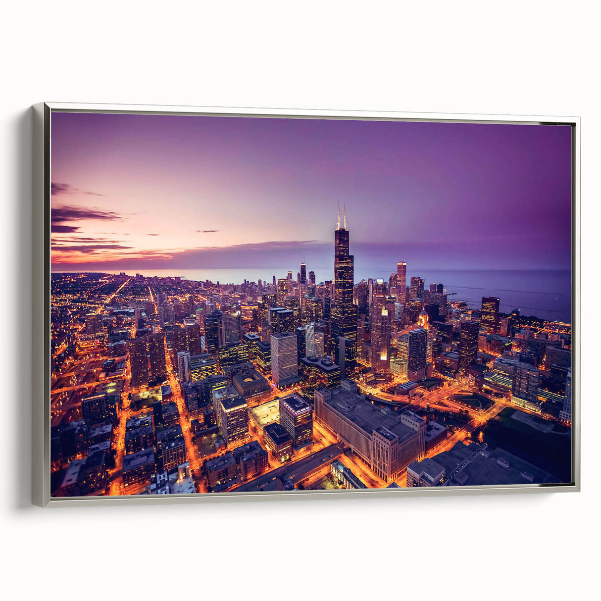 Landscape art painting featuring a colorful abstract design on a vintage poster.