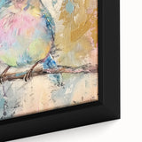 Framed canvas close-up showcasing vibrant African tribal art with intricate patterns and rich colors, ideal for enhancing home decor with cultural flair.