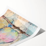 Rolled canvas print showcasing vibrant African wall art design with intricate patterns and textures, securely packaged in a durable cardboard tube for safe transport.