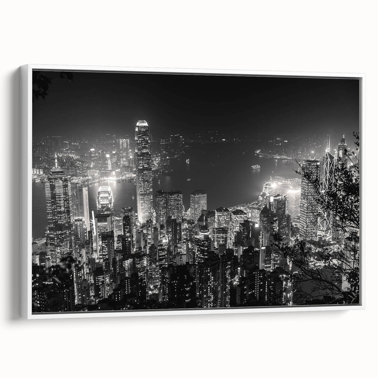 Vintage poster art featuring a colorful, abstract design on a black background, printed on extra-large canvas.