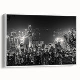 Vintage poster art featuring a colorful, abstract design on a black background, printed on extra-large canvas.