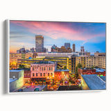 Extra large vintage poster art of a colorful abstract design on black background, ideal for living room decor.