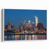 Vintage poster art of a classic movie scene in black and white with colorful accents, printed on extra large canvas.