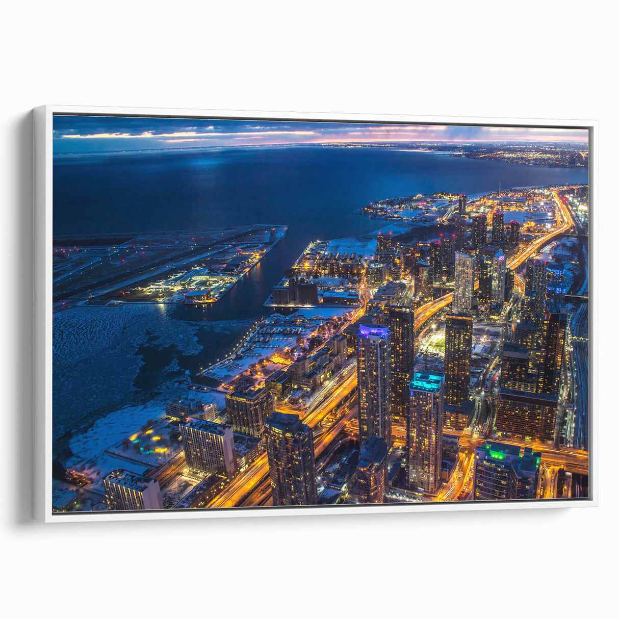 Extra large vintage poster art featuring a colorful abstract design on black background, ideal for living room decor.