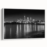 Extra large vintage poster art of a colorful abstract design on black background, ideal for living room decor.